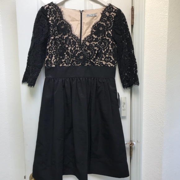 Eliza J Dresses & Skirts - ELIZA J Black Lace Bodice Dress, Size 8